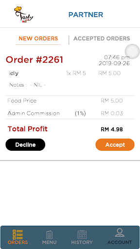 TastyEats Partner PC版