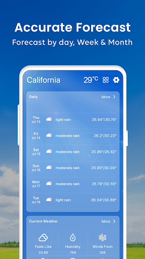 天気とレーダーのライブ – アラート PC版
