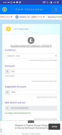 Coin Calculator پی سی