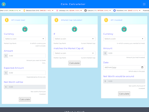 Coin Calculator پی سی