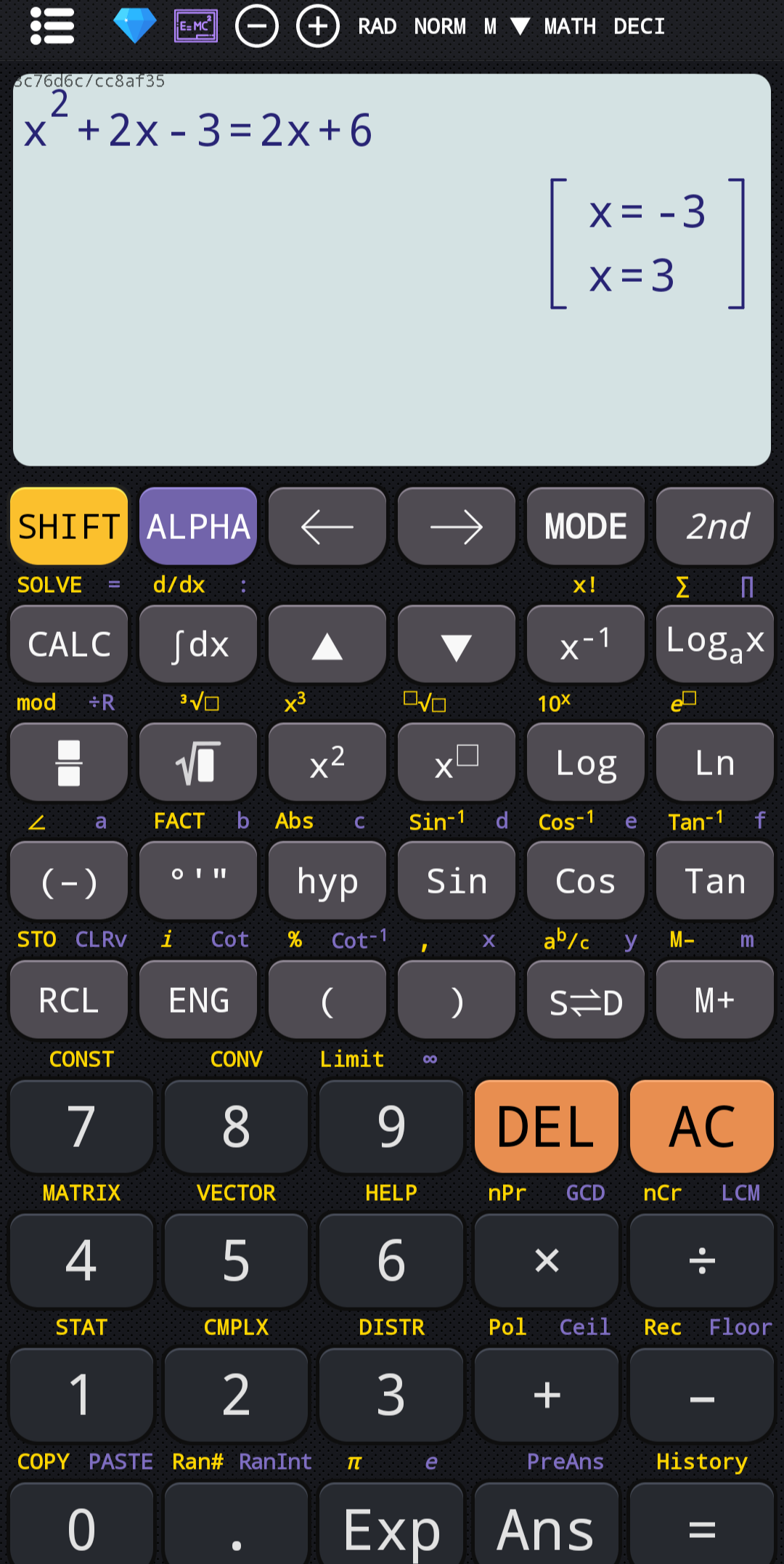 Scientific calculator plus 991 PC