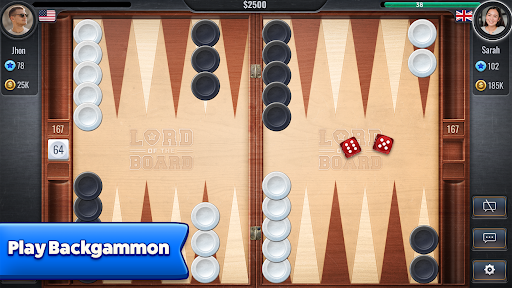 Backgammon Free - Lord of the Board - Game Board