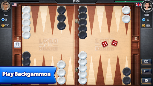 Backgammon Free - Lord of the Board - Game Board PC