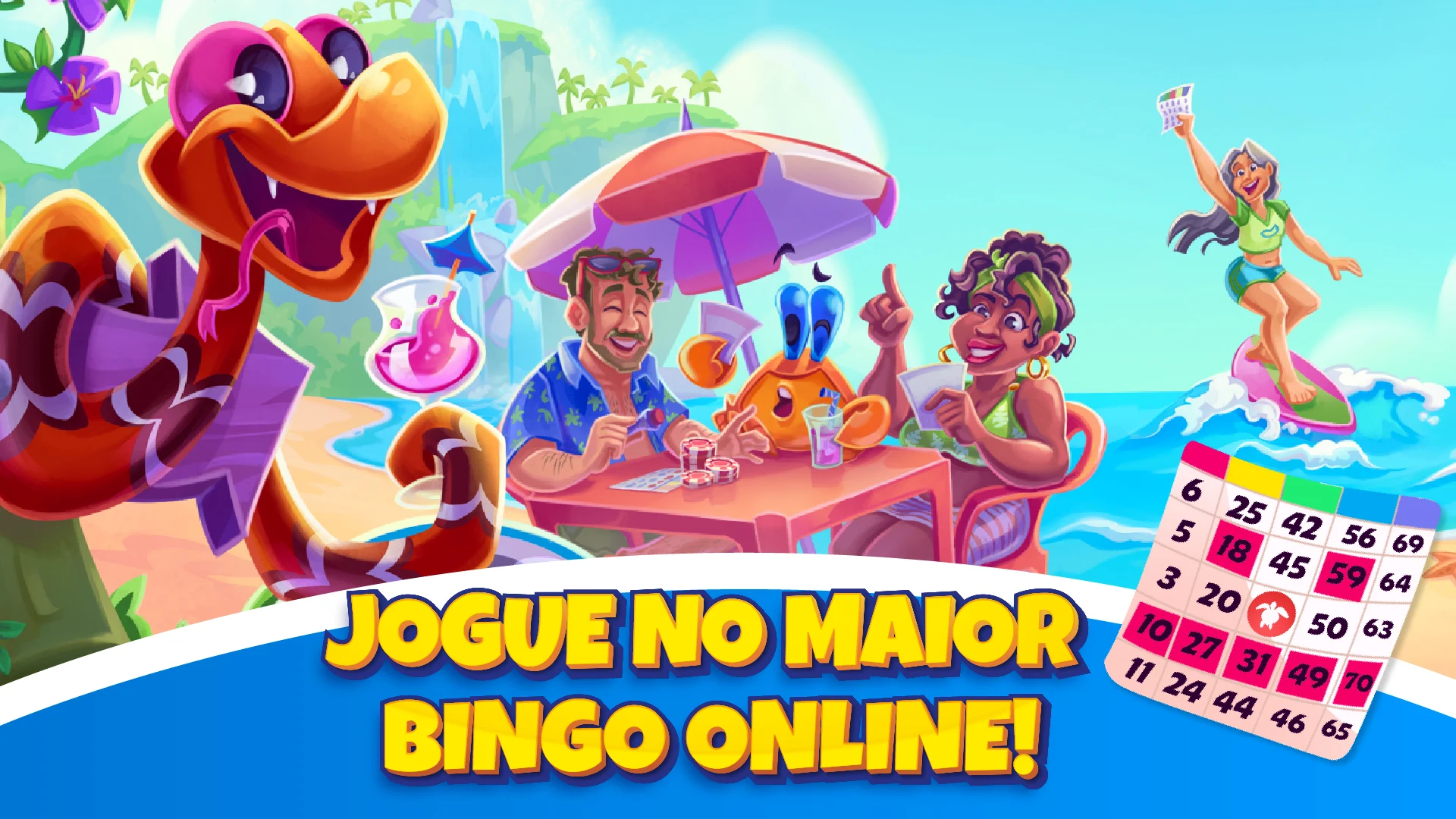 Praia Bingo VídeoBingo Grátis para PC