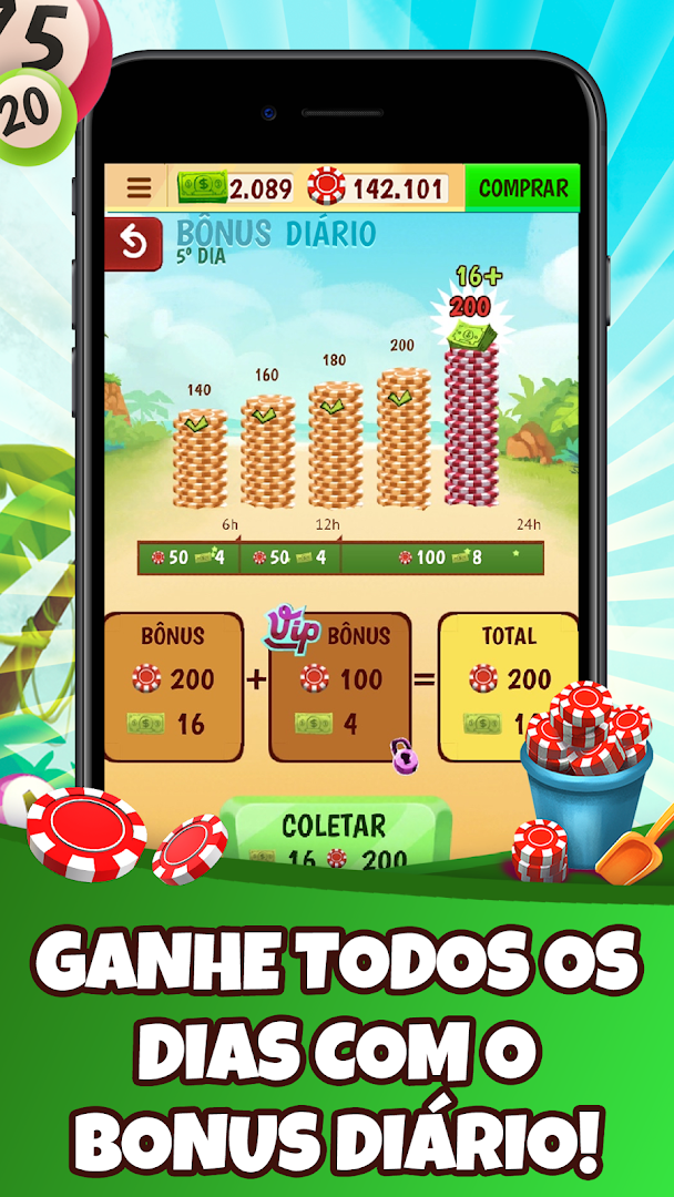 Praia Bingo VídeoBingo Grátis para PC