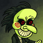 Terror Troll Face Ao Fundo Verde Foto de Stock - Imagem de