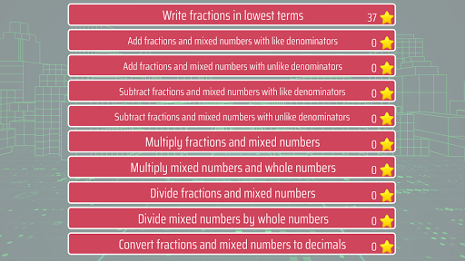 Fractions and mixed numbers PC