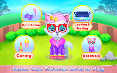 Cute Kitty Caring and Dressup
