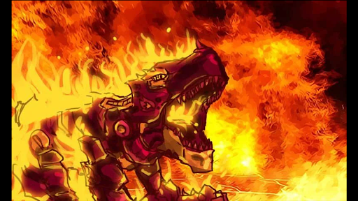 Fire Tyrannosaurus- Dino Robot PC