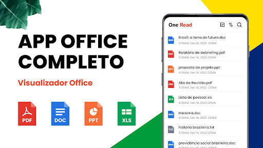 Leitor de documentos: PDF, DOC