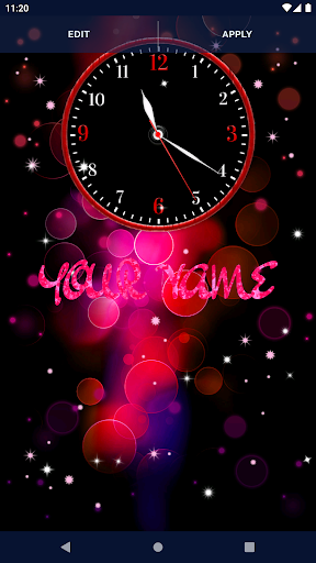 Black Clock Live Wallpaper PC