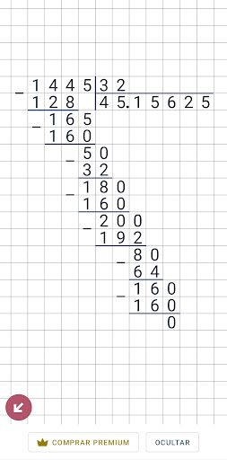 Calculadora de divisiones PC