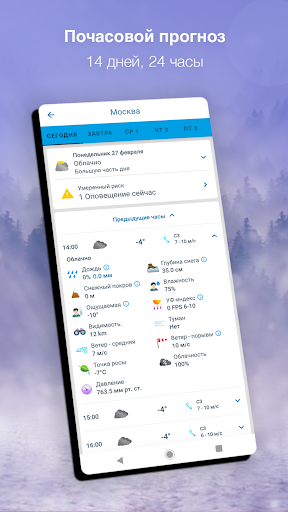 Погода 14 дней - Метеоред ПК