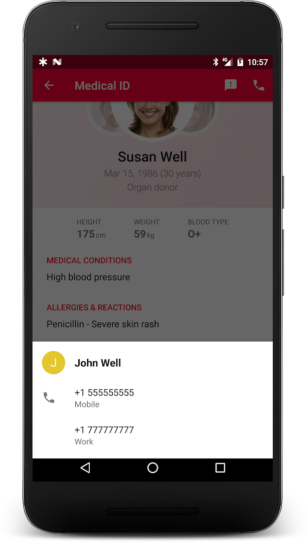 Medical ID (ICE): Emergenza PC