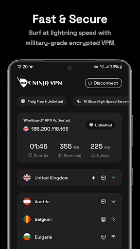 Ninja VPN - Fast & Secure VPN الحاسوب