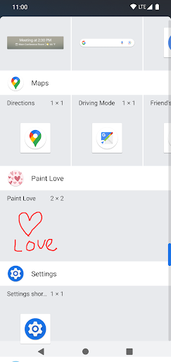 Paint Love जोड़े के लिए विजेट PC