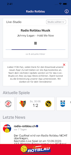 Radio Rotblau – FC Basel App PC版