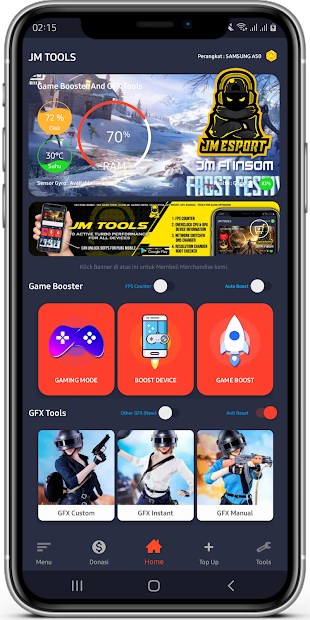 JM TOOLS PRO GFX For Any Games And Game Booster电脑版