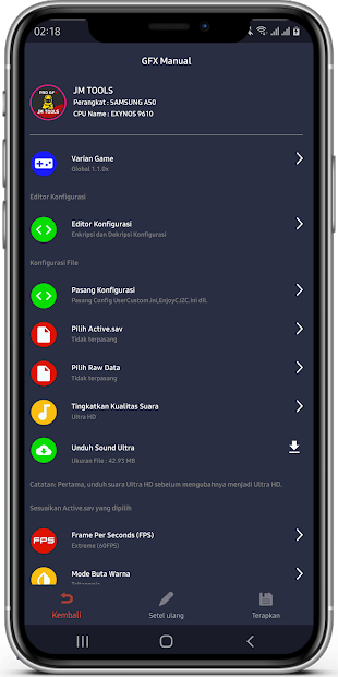 JM TOOLS PRO GFX For Any Games And Game Booster电脑版