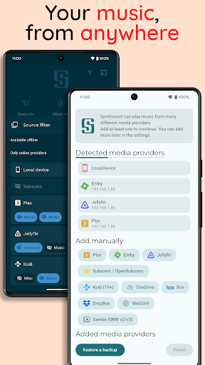 Symfonium: Music player & cast
