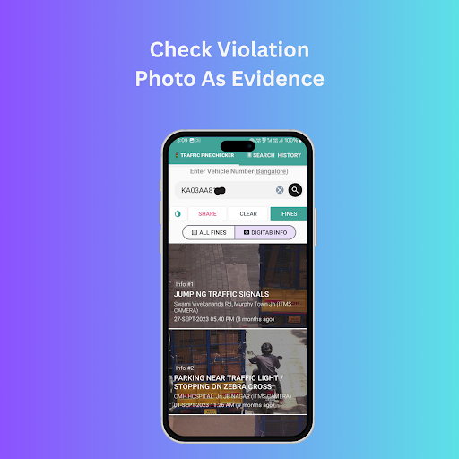 Bangalore Traffic -Check Fines পিসি