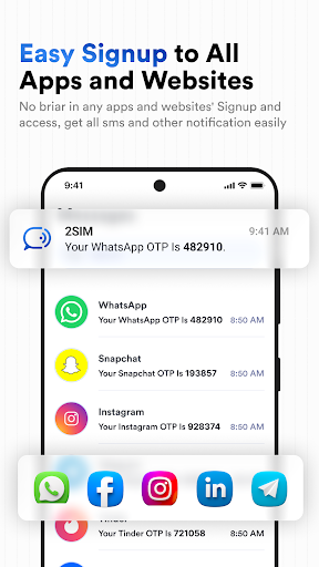 2SIM: Second Phone Number