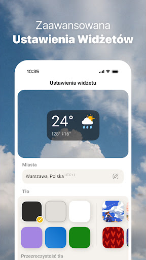 V Widżet Pogody: Opady & Zegar PC