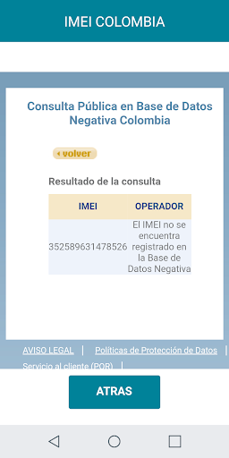 IMEI COLOMBIA