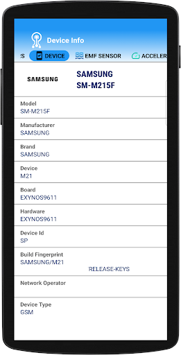 Device Info: CPU, RAM, Storage PC