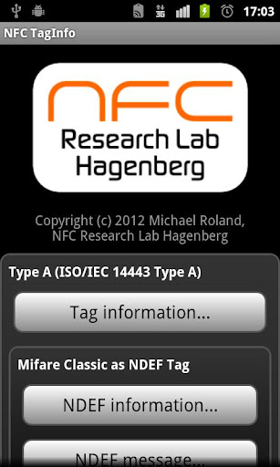 NFC TagInfo PC
