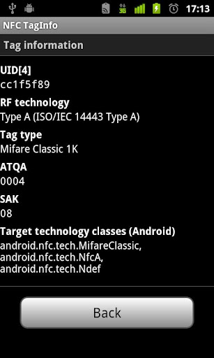 NFC TagInfo PC