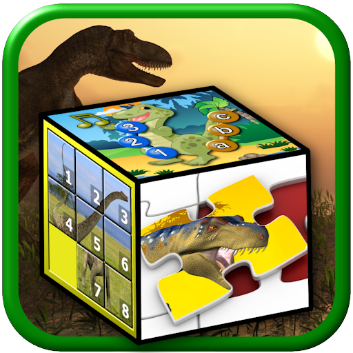Dzieci puzzle dinozaur PC