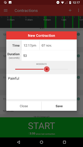 komputer Contractions Timer for Labor