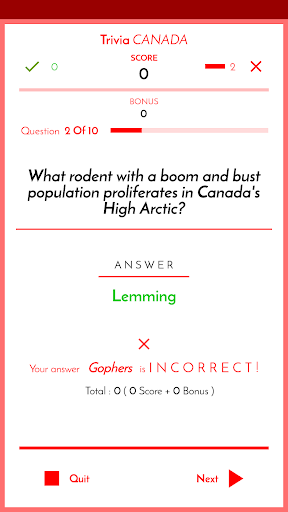 Trivia Canada PC版
