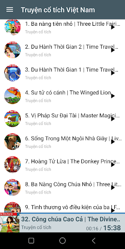 Truyện cổ tích Việt Nam audio PC