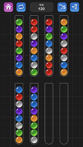球排序益智解謎遊戲 - 放鬆又好玩的顏色分類游戲電腦版