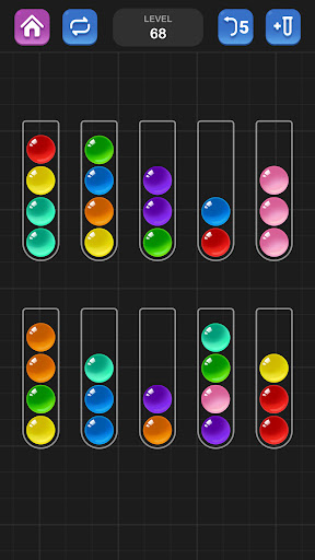 ボール選別 - 脳を鍛える色分けパズル ゲーム