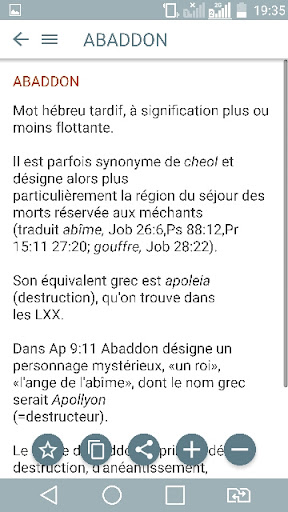 Dictionnaire de la Bible PC