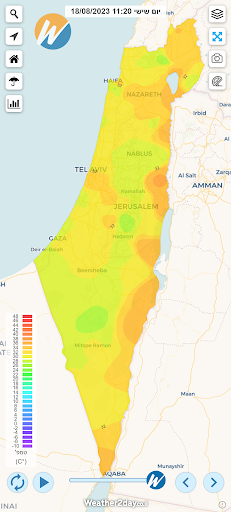 מזג אוויר ישראל - Weather2day PC