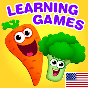 Baixe Funny Food ABC para crianças! Jogos educativos 4-6 no PC com MEmu