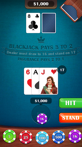 Blackjack 21: casino card game电脑版