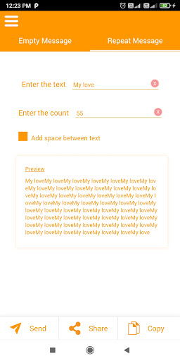 Blank empty text chat message ПК