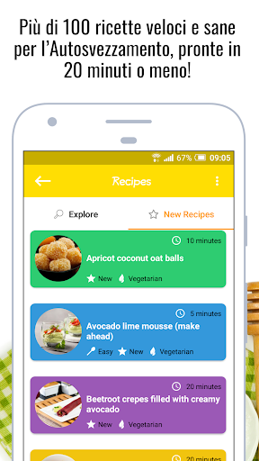 Autosvezzamento Ricette veloci PC