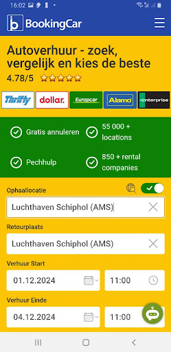 Bookingcar – autoverhuur app PC