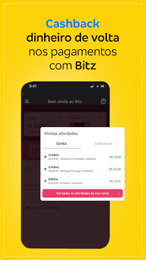 Bitz: Conta Digital, Cashback, Pix para PC