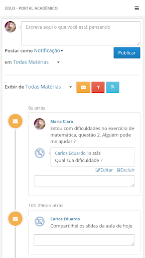 Edu3 - Portal Acadêmico para PC