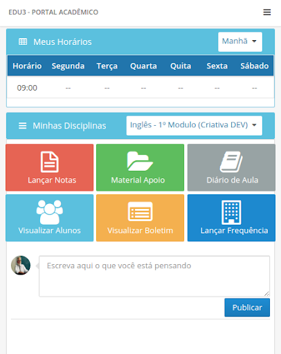 Edu3 - Portal Acadêmico para PC