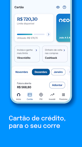 Neon cartão de crédito e conta