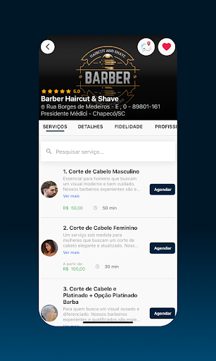 AppBarber: Cliente para PC