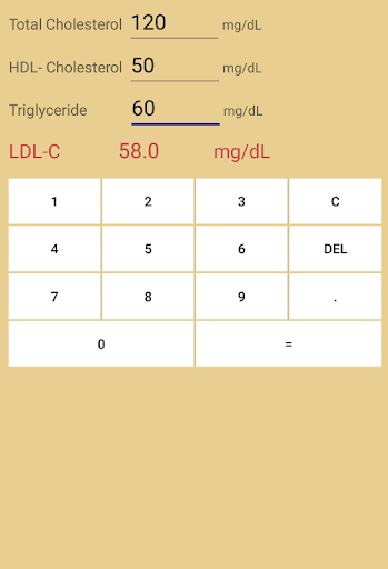 Calcolatore del colesterolo LD PC